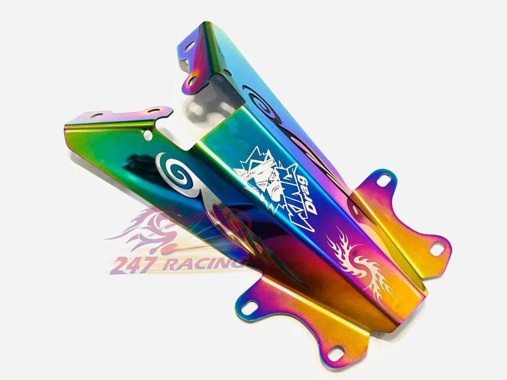 Dè KingDrag malay Inox Xi 7 màu Titan gắn Exciter 150