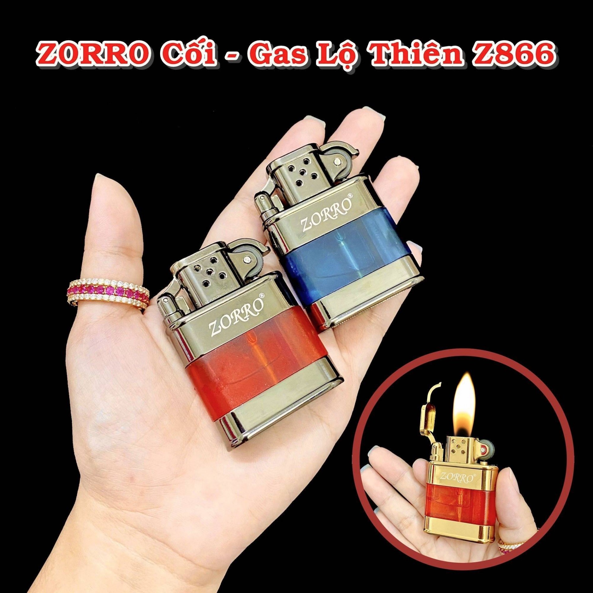 BẬT LỬA ZORRO CỐI GAS LỘ THIÊN Z866 - (XÀI GAS)