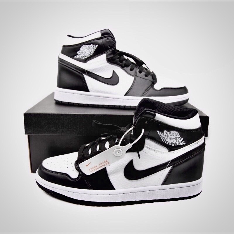 [ Jordan Panda ] Giày sneaker Jordan Panda cổ cao đen trắng - Full Box Bill