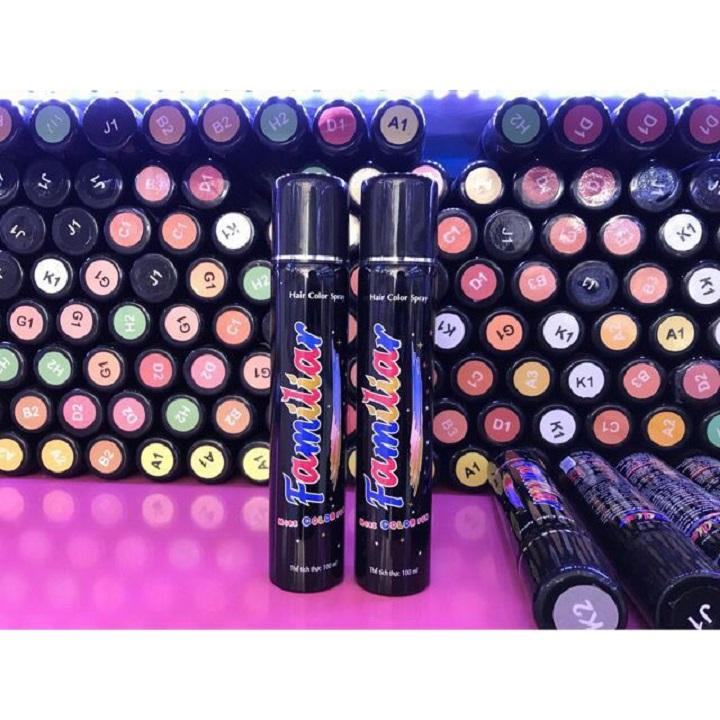 Gôm xịt đổi màu tóc một lần 100ml