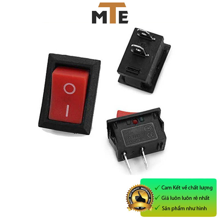 COMBO 10 Công tắc bập bênh KCD11-101 6A 250V 2 Chân