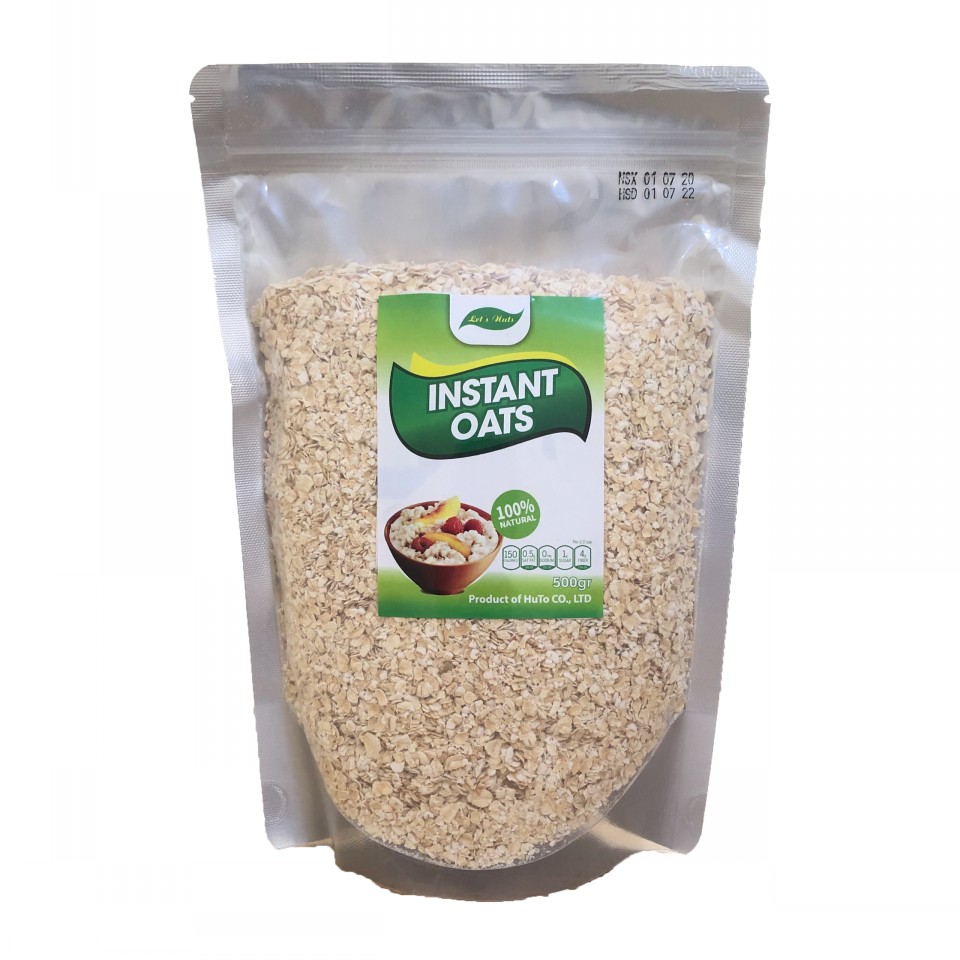 Yến mạch Úc instant oats cán vỡ túi 500g giúp giảm cân