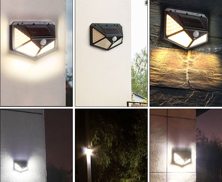 Đèn Năng lượng mặt trời 100 bóng led Solar - Loại 1 3 chế độ sáng thiết kế thẩm mỹ sử dụng dễ dàng độ bền cao
