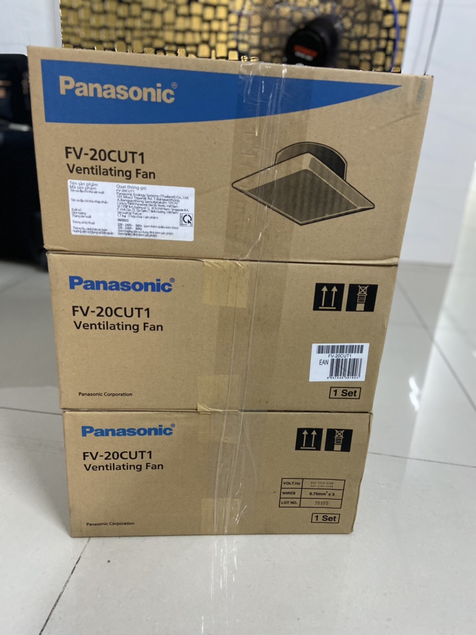 Quạt hút âm trần Panasonic FV-20CUT1 (Không dùng ống dẫn)