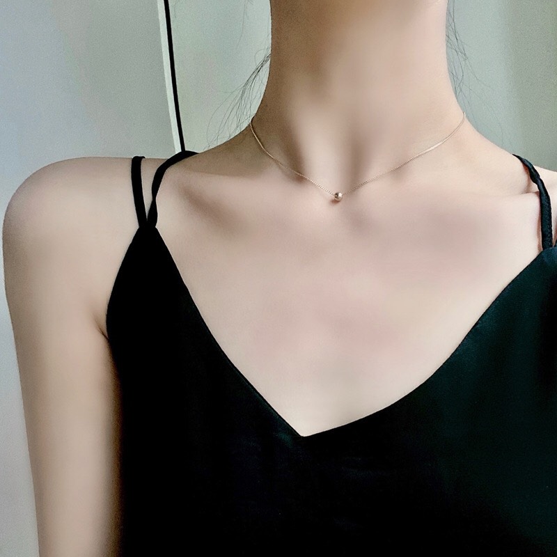 [Q.BÌNH TÂN - HCM] Vòng cổ mạ vàng mặt tròn đơn giản