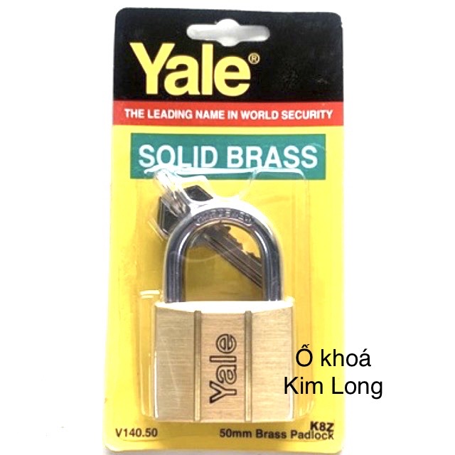 Ổ khoá bấm Yale 5cm chính hãng chìa răng cao cấp