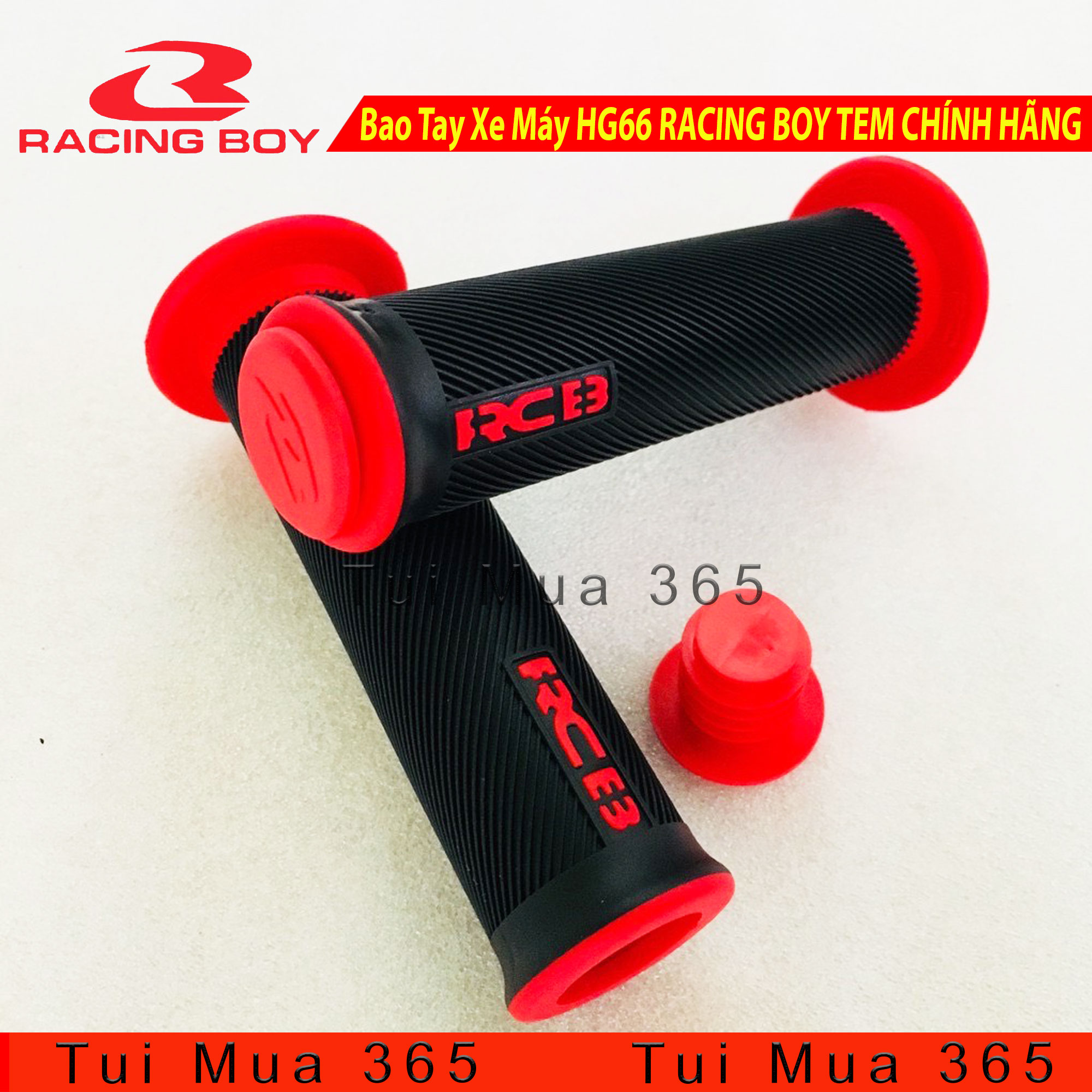 [HCM]Bao Tay Xe Máy HG66 RACING BOY ( Đỏ Xanh Vàng Xám Đen )