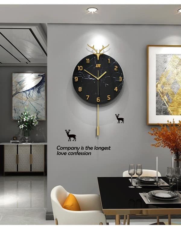 Đồng hồ treo tường phong cách Bắc Âu cao cấp