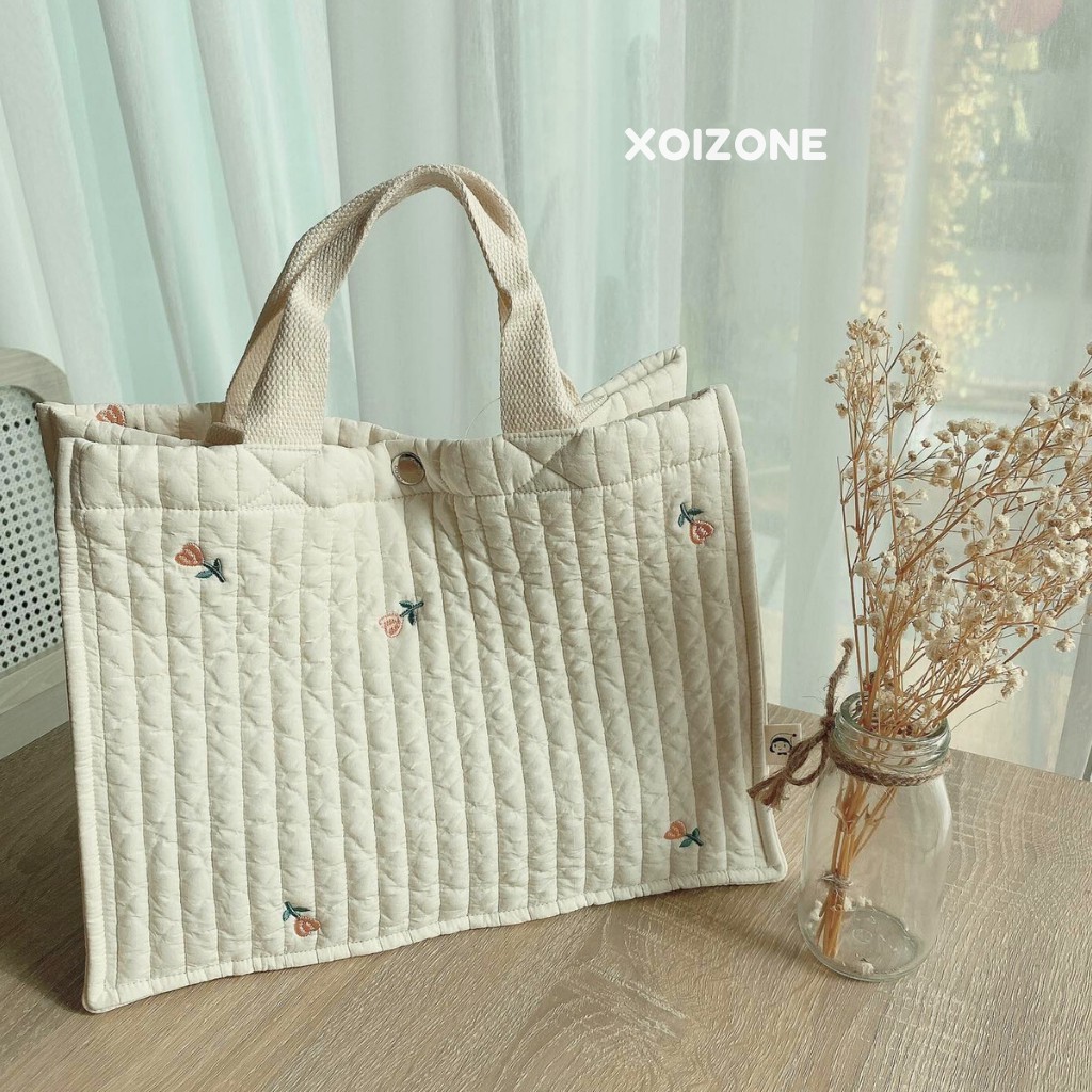 Túi Bỉm Sữa Thêu Hadoo Handmade Hàn Quốc (Có Sẵn)