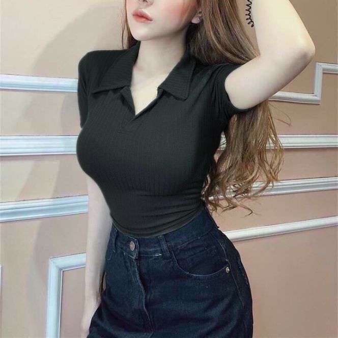 ÁO THUN DÁNG CROPTOP ĐẸP FORM 45 KG TRỞ LẠI