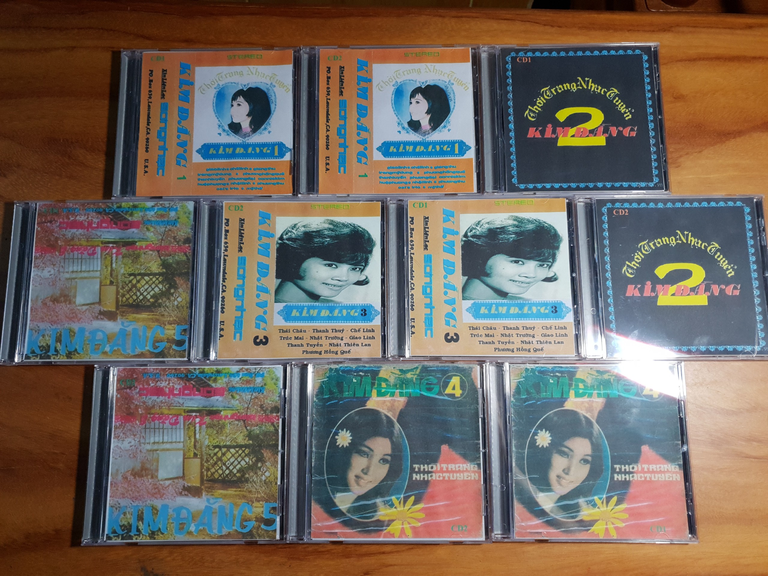 [MDCD] Bộ 10 Đĩa CD Nhạc 1975 - Bộ Kim Đằng