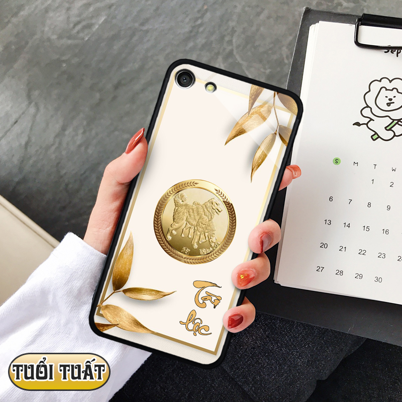 Ốp lưng kính 12 con giáp cho oppo a59/f1s