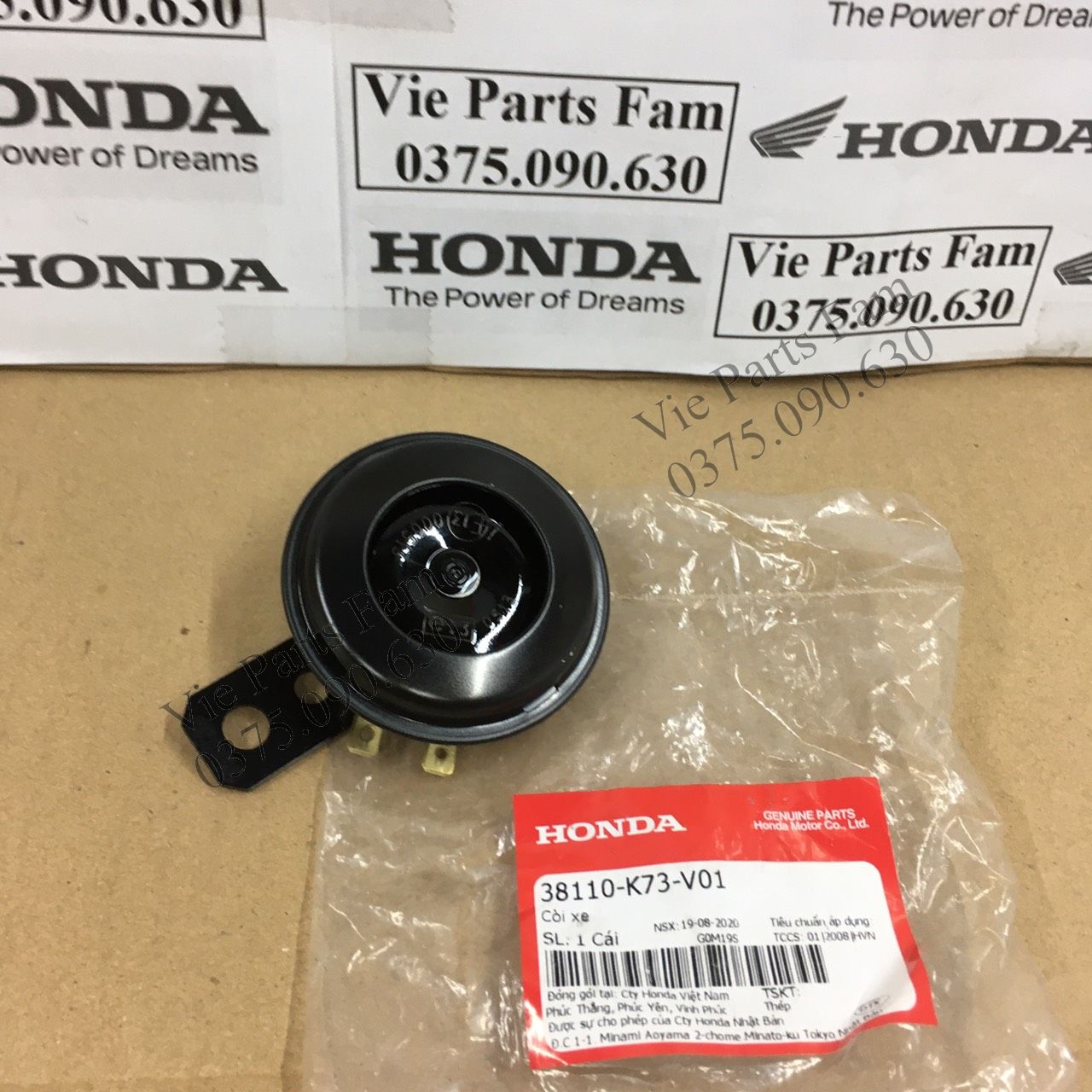 CÒI (KÈN) XE HONDA, CHÍNH HIỆU HONDA MOTOR VN