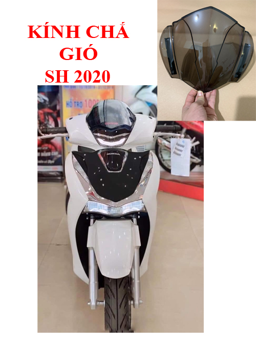 KÍNH CHẮN GIÓ SH 2020 ( MỚI CÓ MÀU ĐEN KHÓI)