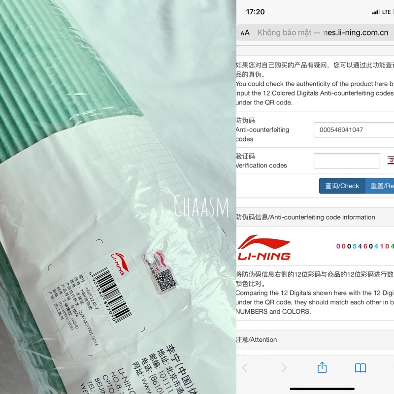 SẴN-Thảm tập gym LINING bổ sung màu mới