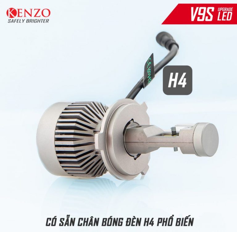 Đèn Led Kenzo V9S chân H4 - Giá 1 bóng