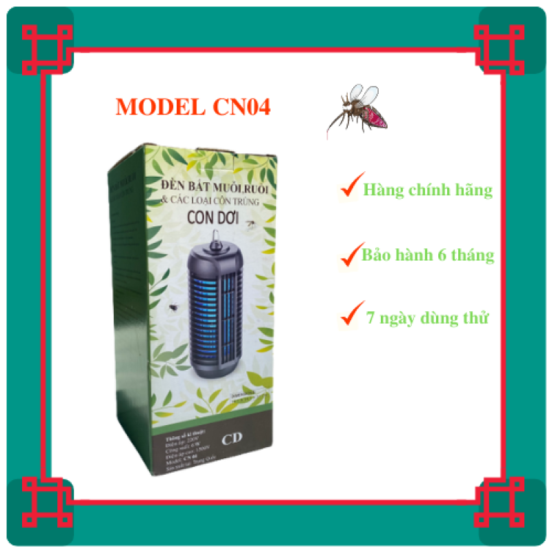 Bảng giá [HCM] Đèn bắt muỗi ruồi và các loại côn trùng Con Dơi model CN04