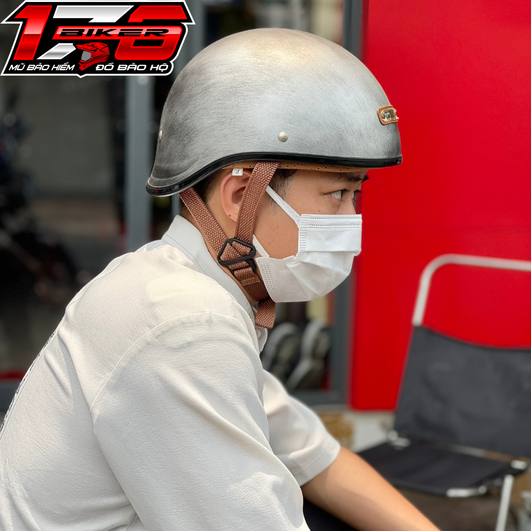 Ruffles cast iron half head helmet-cool and personality-biker 176-Vung Tau helmet & oil cap