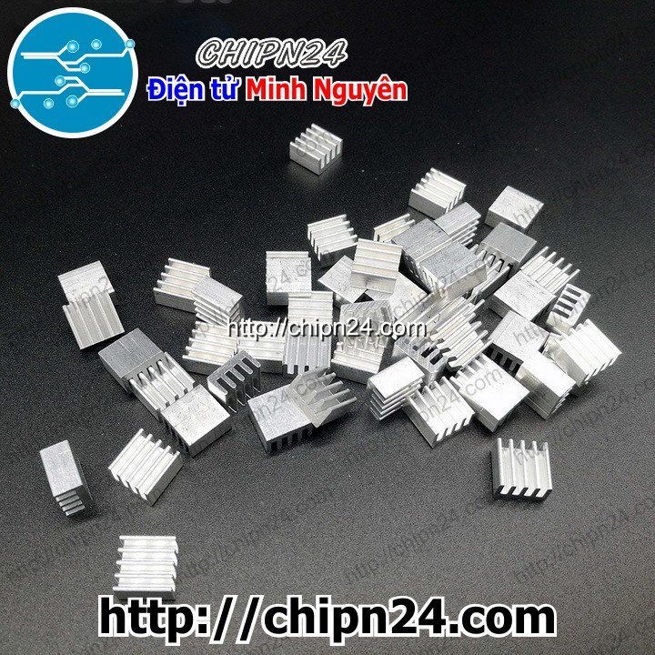 [10 cái] (F88) Tản nhiệt TN13 8.8x8.8x5mm TRẮNG