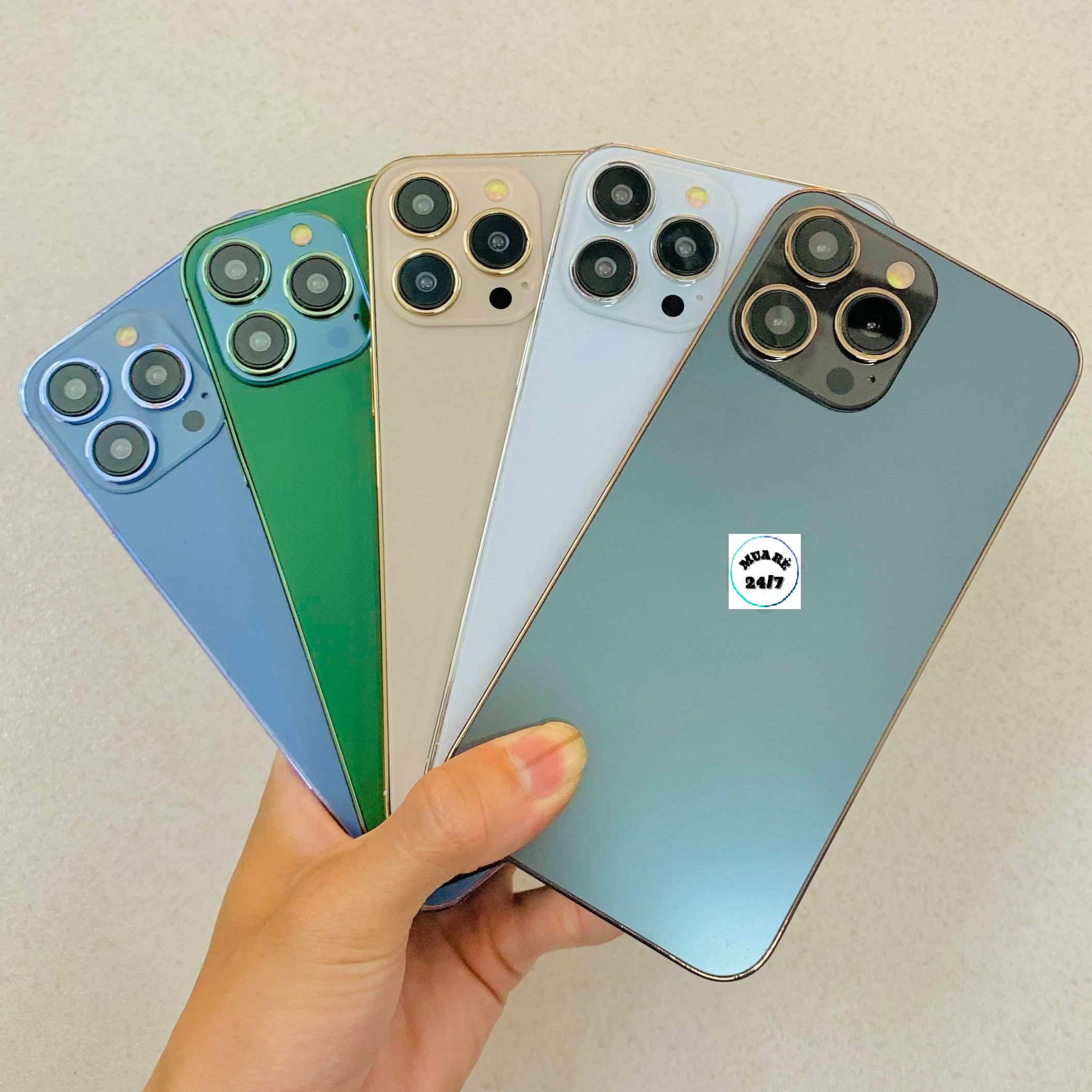 Mô hình ip 13pro, ip 13promax xanh , trắng, vàng, đen mô hình trưng bày