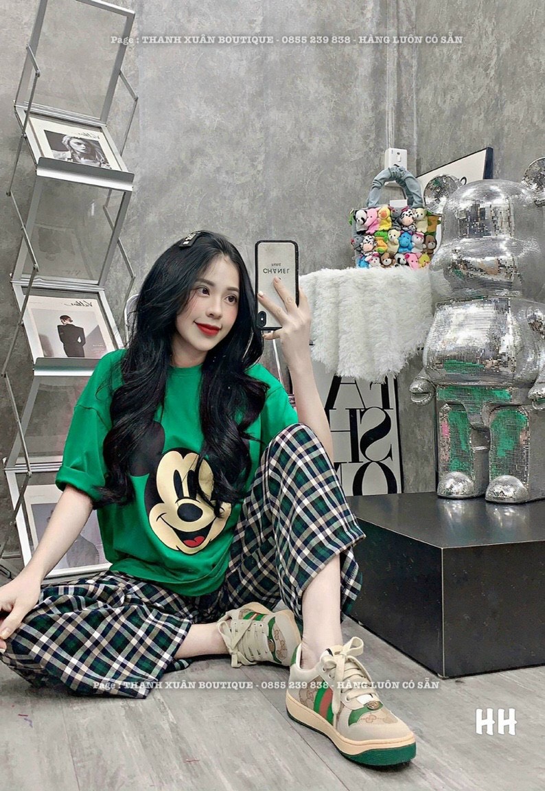 Sét bộ nữ áo thun quần kate siêu xinh