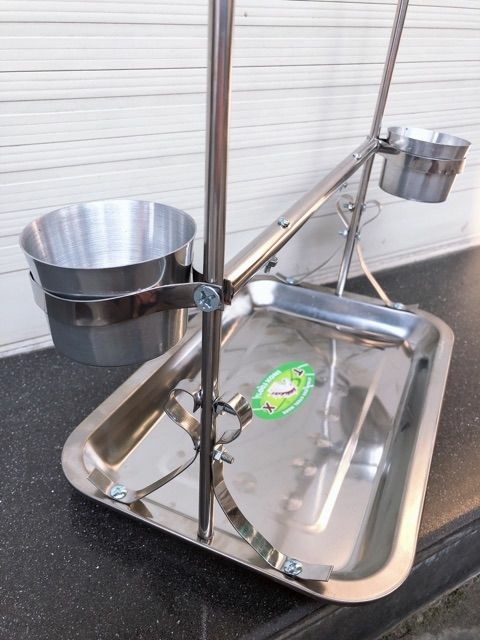 Cầu đứng bằng inox cho vẹt