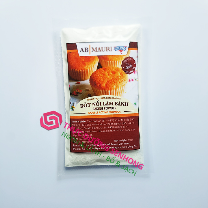 Bột nổi Mauri 50gr Baking powder - Bí quyết cho bánh nở bông xốp đặc biệt