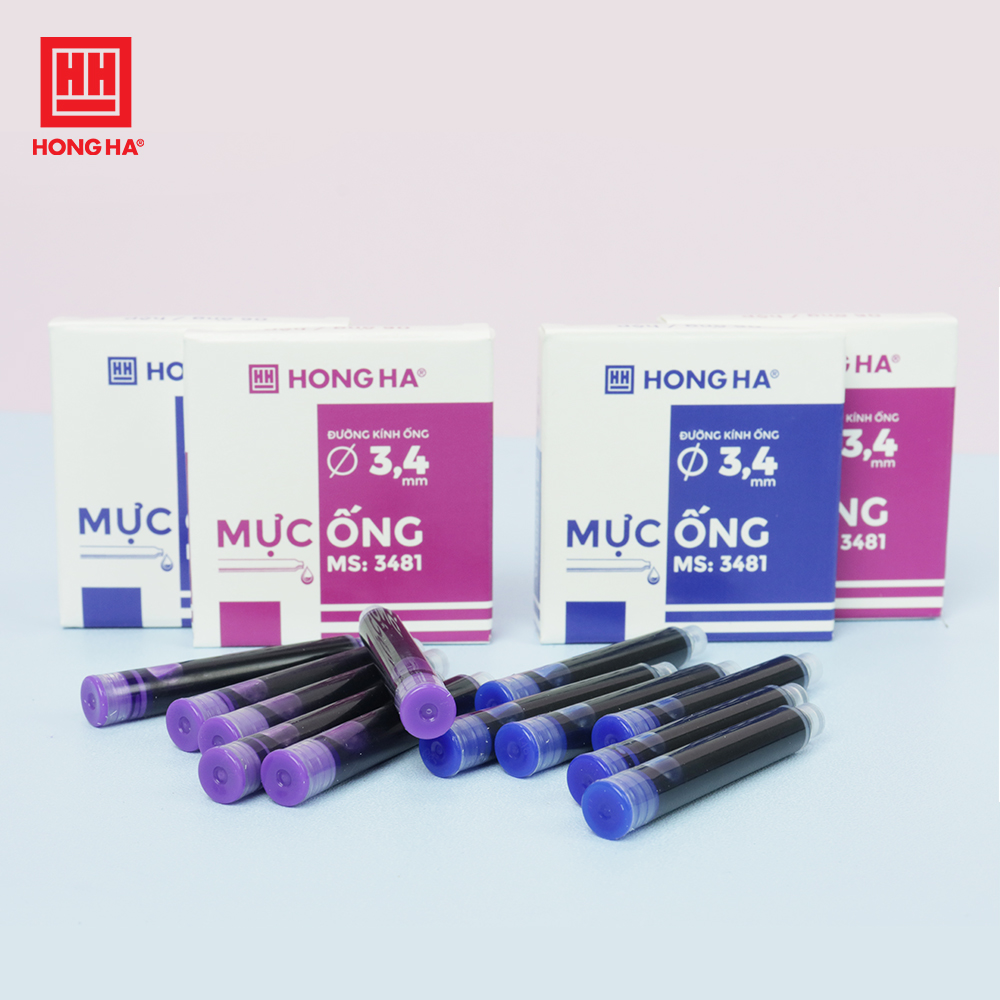 Hộp 6 ống mực Hồng Hà 3.4 mm - 3481