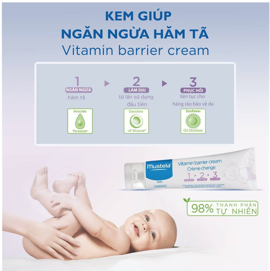 Kem Chống Hăm Tã Cho Trẻ Sơ Sinh & Em Bé Mustela (10ml)