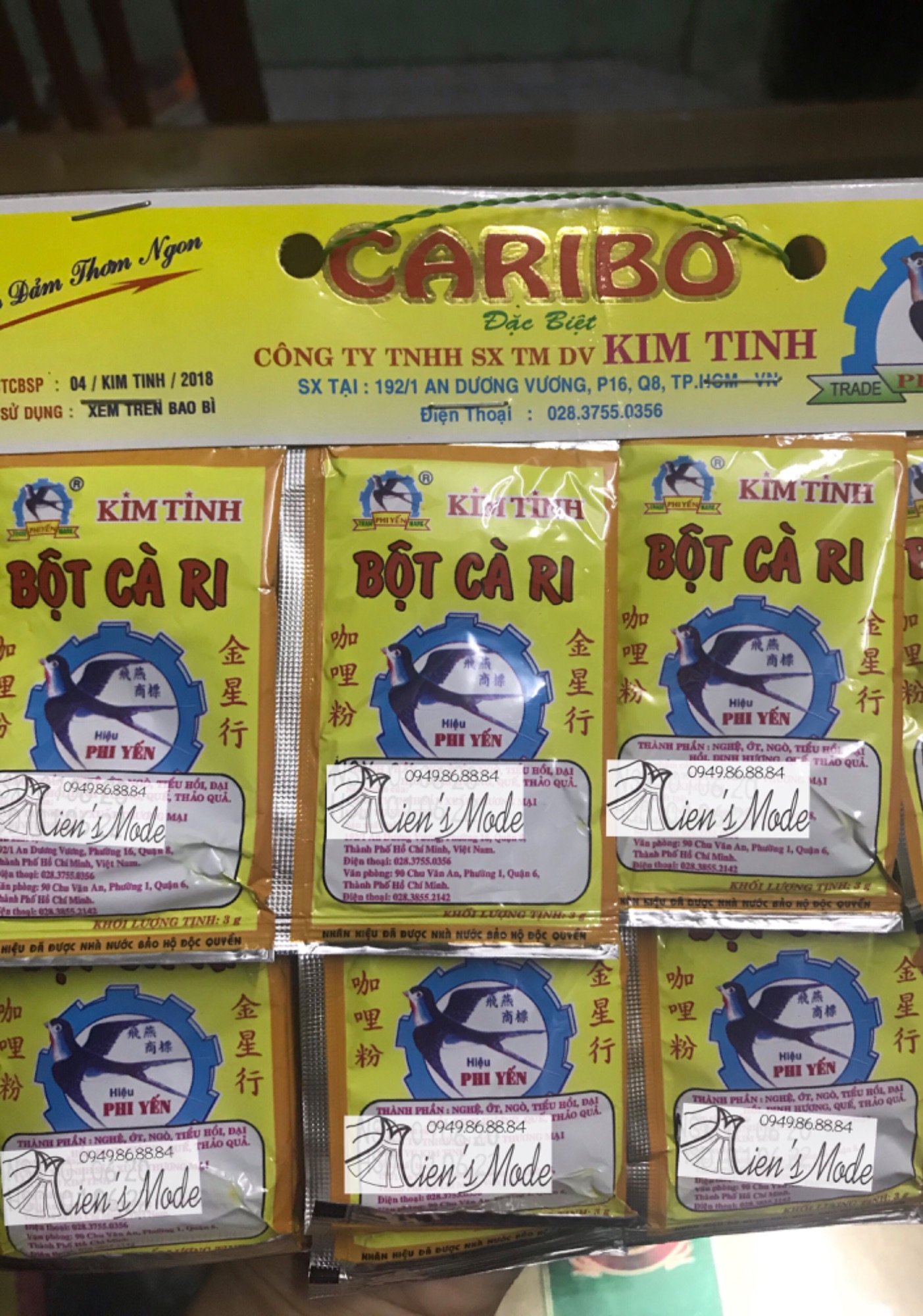 10 gói Cari Bơ Kim Tinh