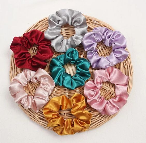 Dây buộc tóc, cột tóc scrunchies phi bóng dễ thương siêu rẻ - Zasa