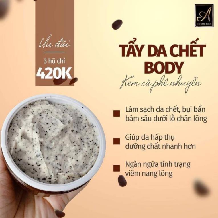 Tẩy tế bào chết body cà phê - muối Acosmetics