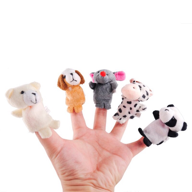 [HCM]Animals finger - Bộ rối ngón tay con vật