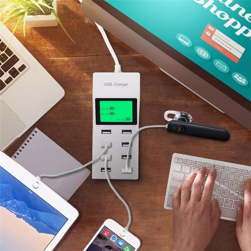 Ổ cắm sạc USB 8 cổng YC-CDA6