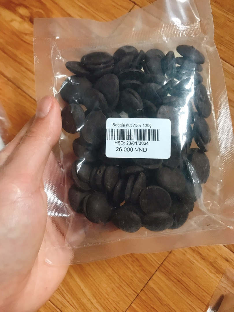 Socola nút Puratos 75% cacao