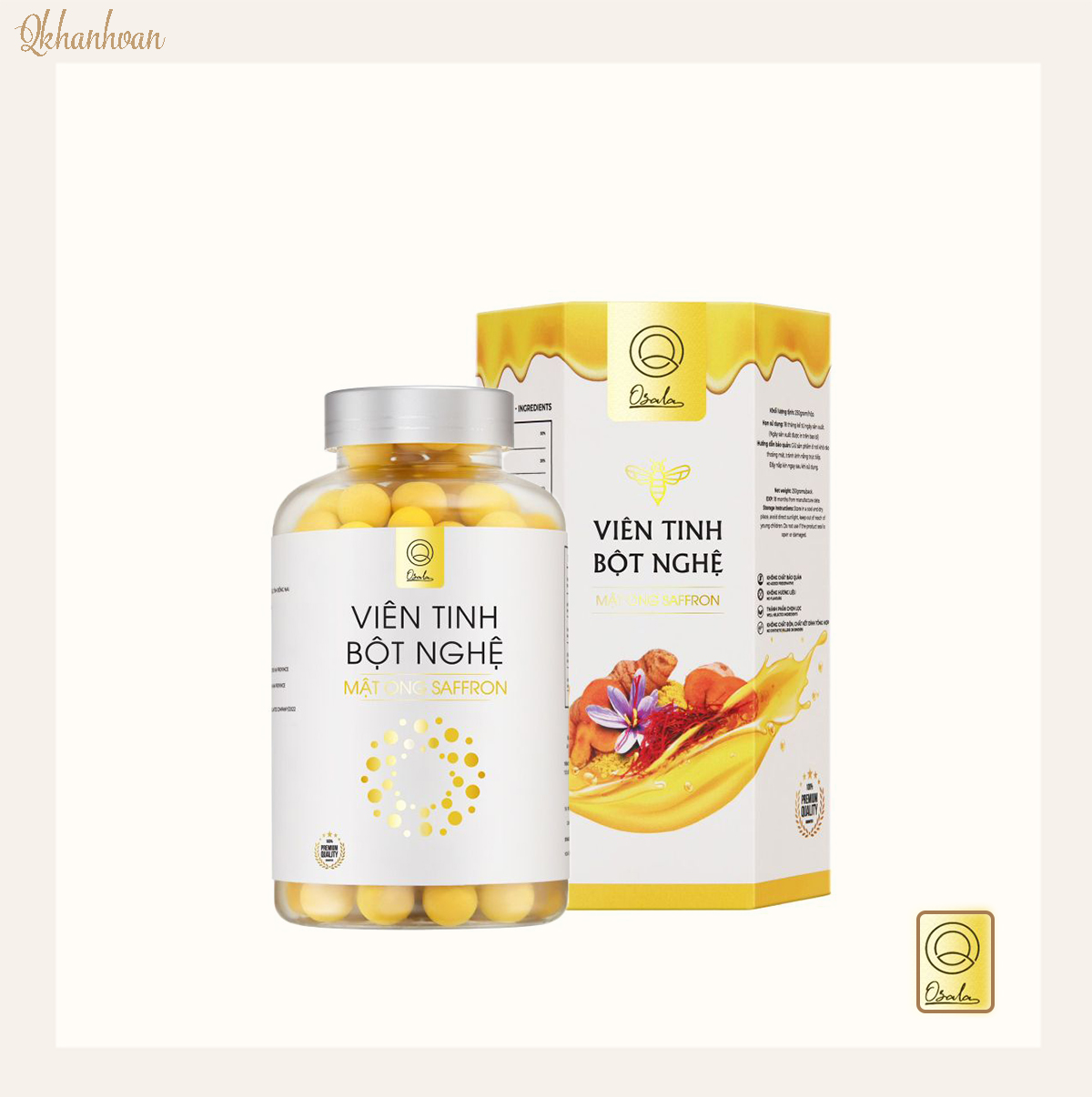 Viên TInh Bột Nghệ Mật Ong Saffron Osala
