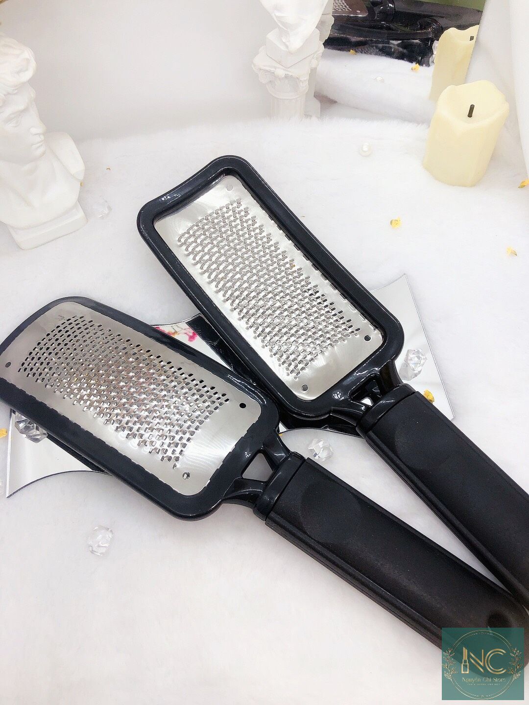 Dụng cụ chà gót chân bằng thép không gỉ