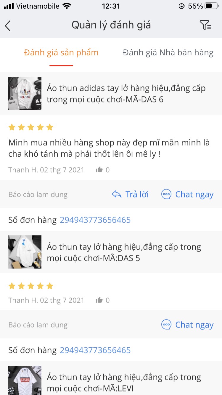 Quần Áo Thể Thao - Xả Kho 99k