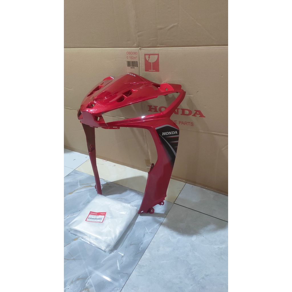 Bộ ốp trước, mặt nạ lớn wave rsx 110 2014 màu đỏ
