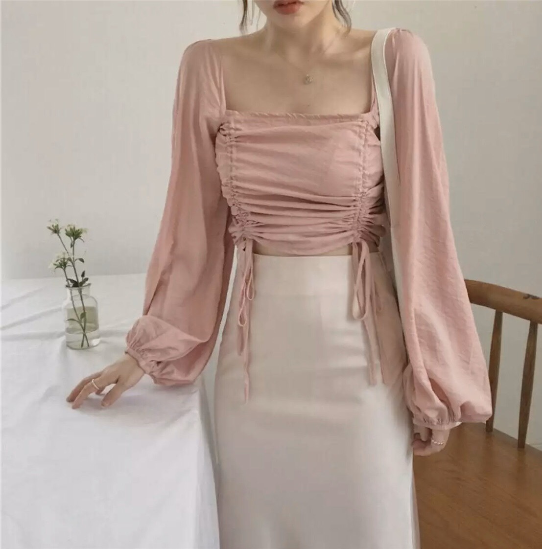 [HCM]ÁO RÚT DÂY 2 BÊN TAY PHỒNG