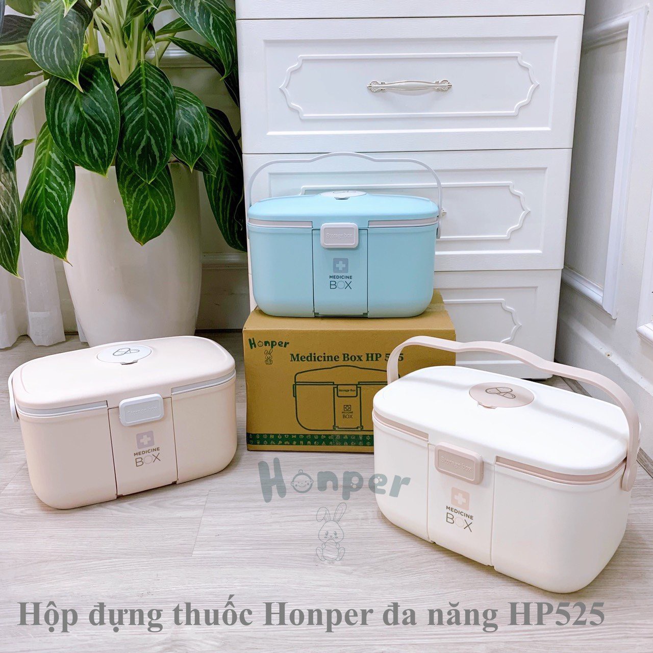 Hộp đựng thuốc/ dụng cụ chăm sóc Honper cho bé