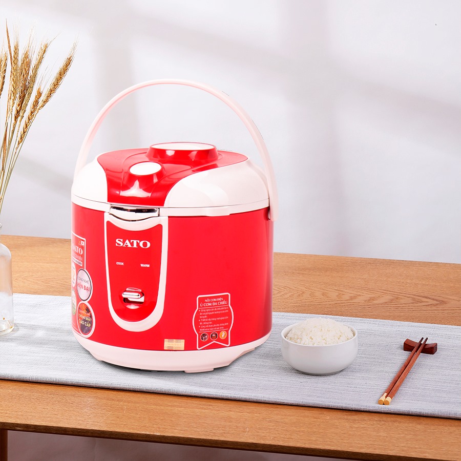 Nồi cơm điện quai xách 1.8L Sato 18Q016