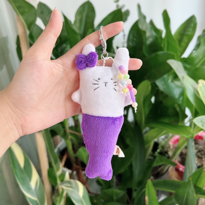 Móc Khoá Chí Mén Dễ Thương - Gấu Bông Đình May