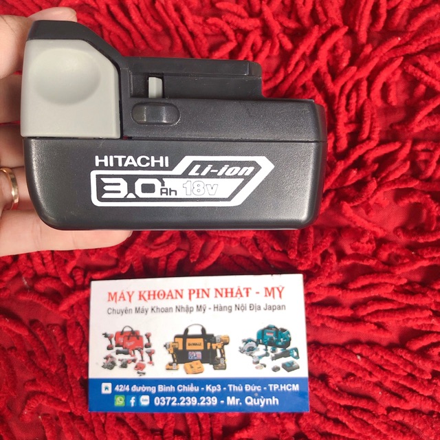 [HCM]Pin đóng mới hitachi 18v 3A