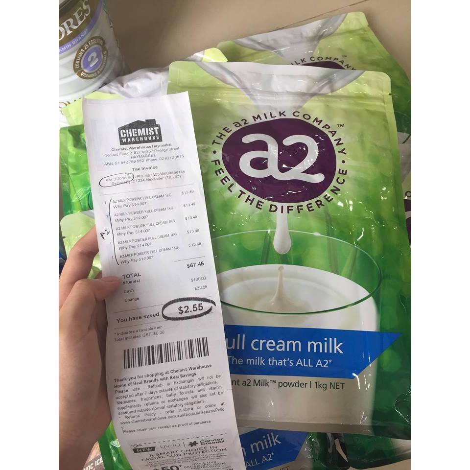 SỮA A2 NGUYÊN KEM ÚC