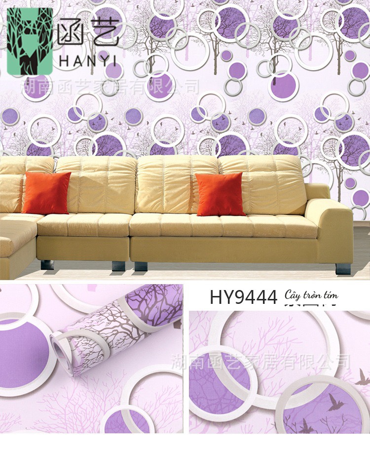 Cuộn 5m x 0.45m decal giấy dán tường các mẫu bán chạy keo sẵn bóc dán p004