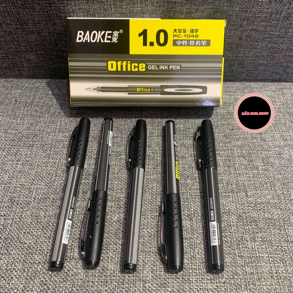 Hộp 12 Bút ký BAOKE PC-1048 ngòi 1.0 mmm