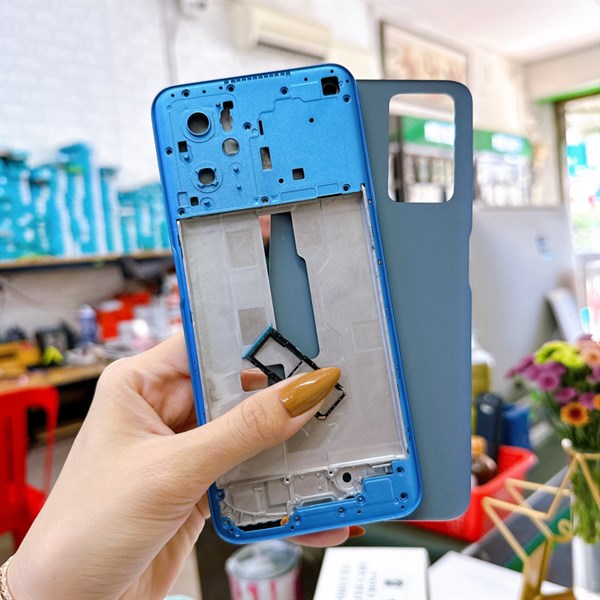 Bộ vỏ Realme 9i ( không kính camera ) zin mấu máy chuẩn.