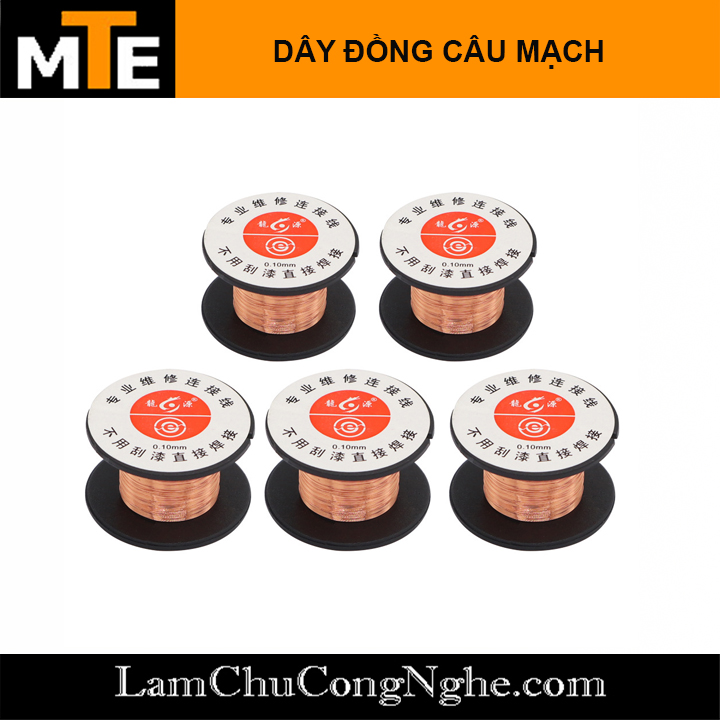Cuộn dây đồng câu mạch 0.1mm câu chân linh kiện điện tử tiện lợi