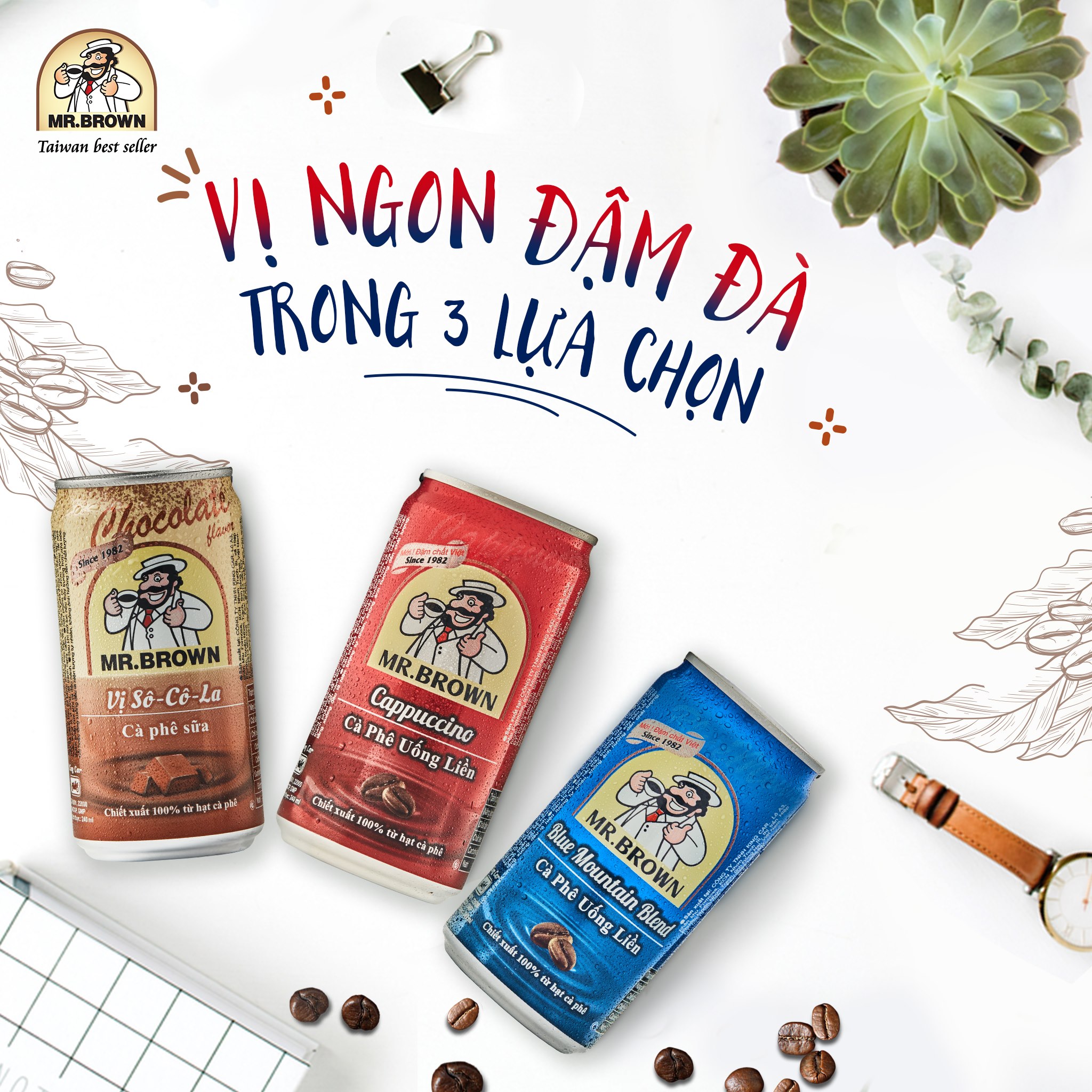 Cà Phê Mr.Brown Lon 240Ml - Có Đủ Vị